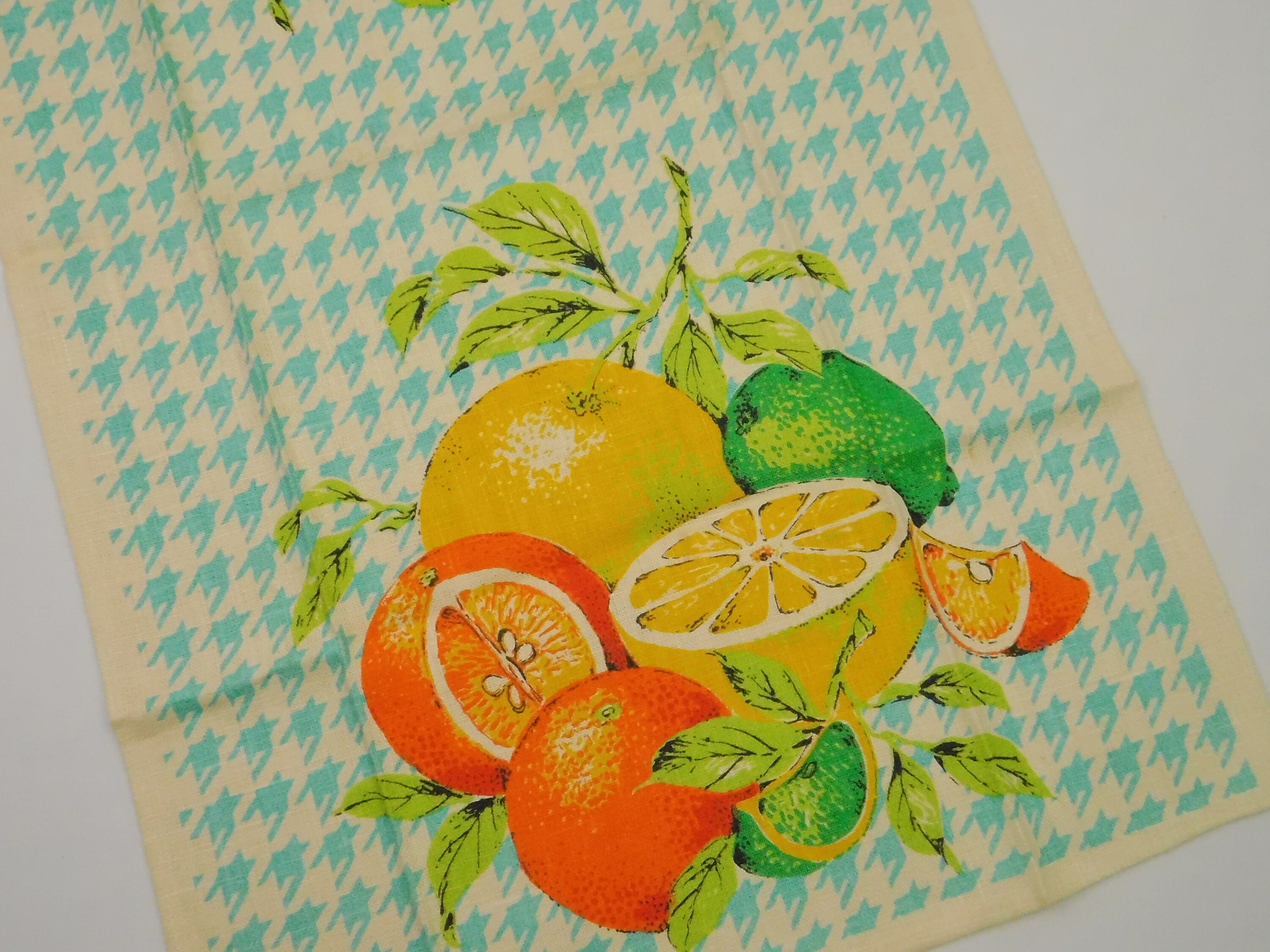 Citrus tree towels embroidery lemon orange dish cloths tea towels European  cotton hand towel unique gift idea for mom grammy sister - NORDLINEN