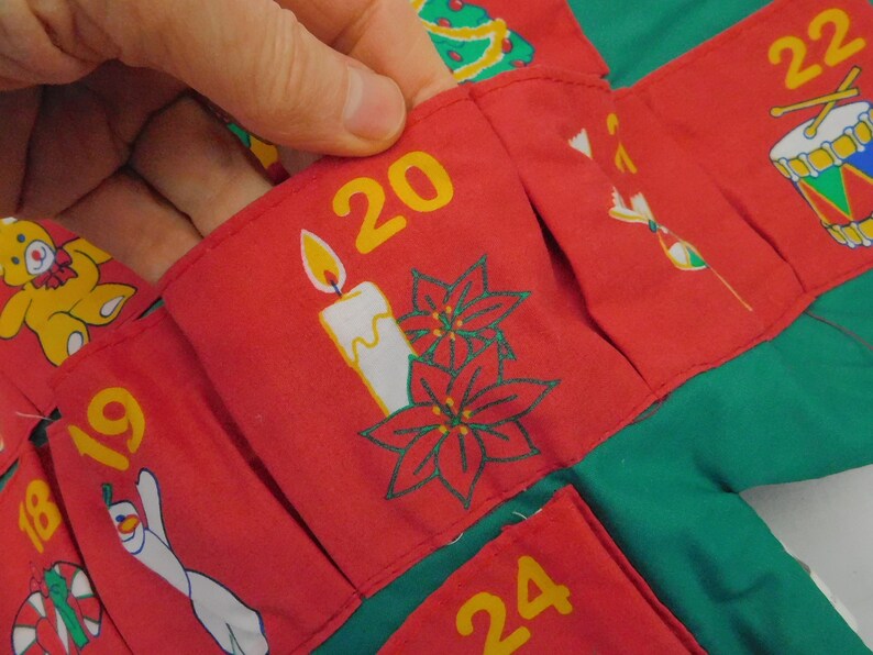 Vintage Avon Christmas Countdown Calendar With Original Santa Etsy