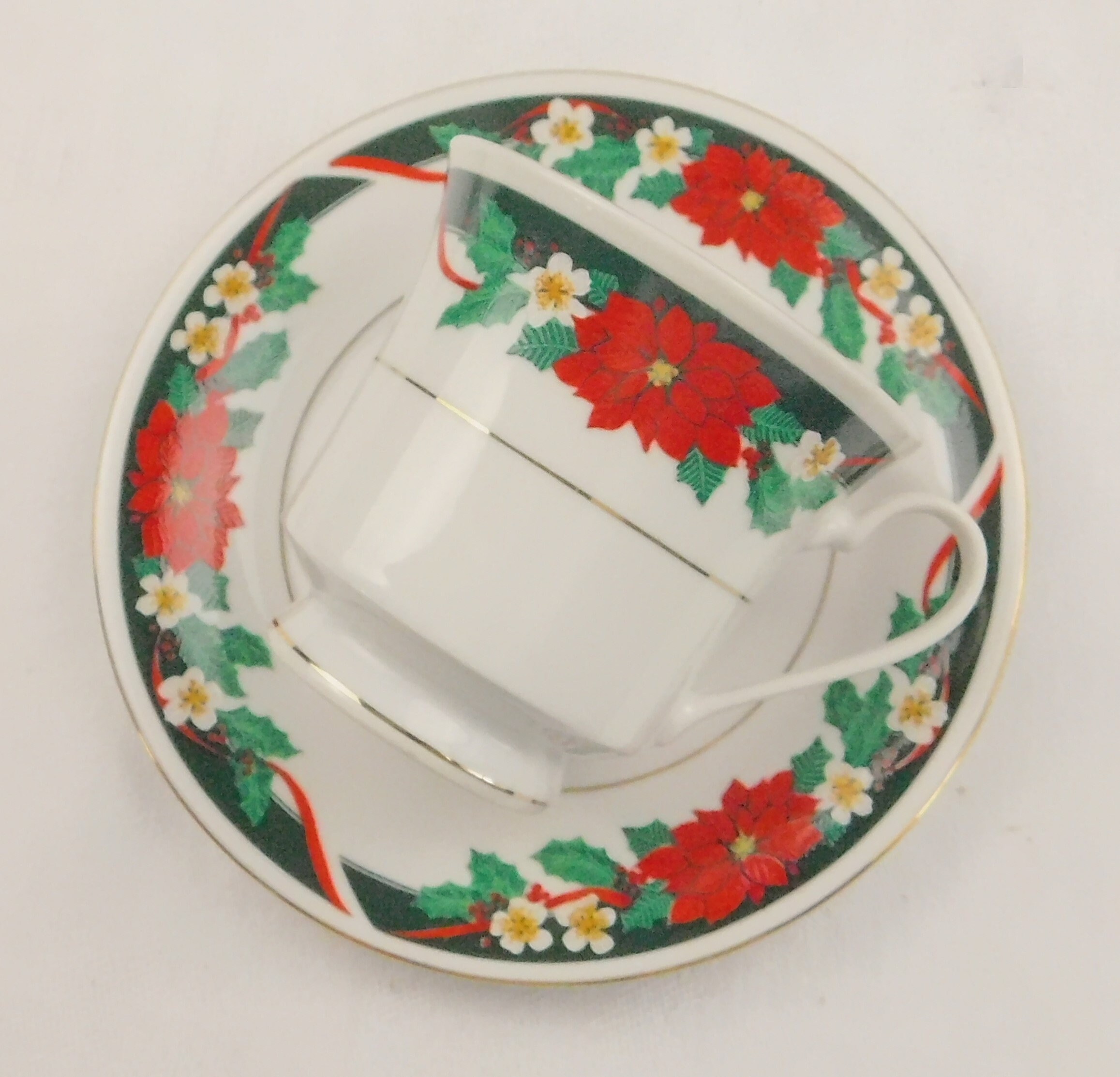 Platos de Navidad establecidos para 4. Ajuste vintage del | Etsy