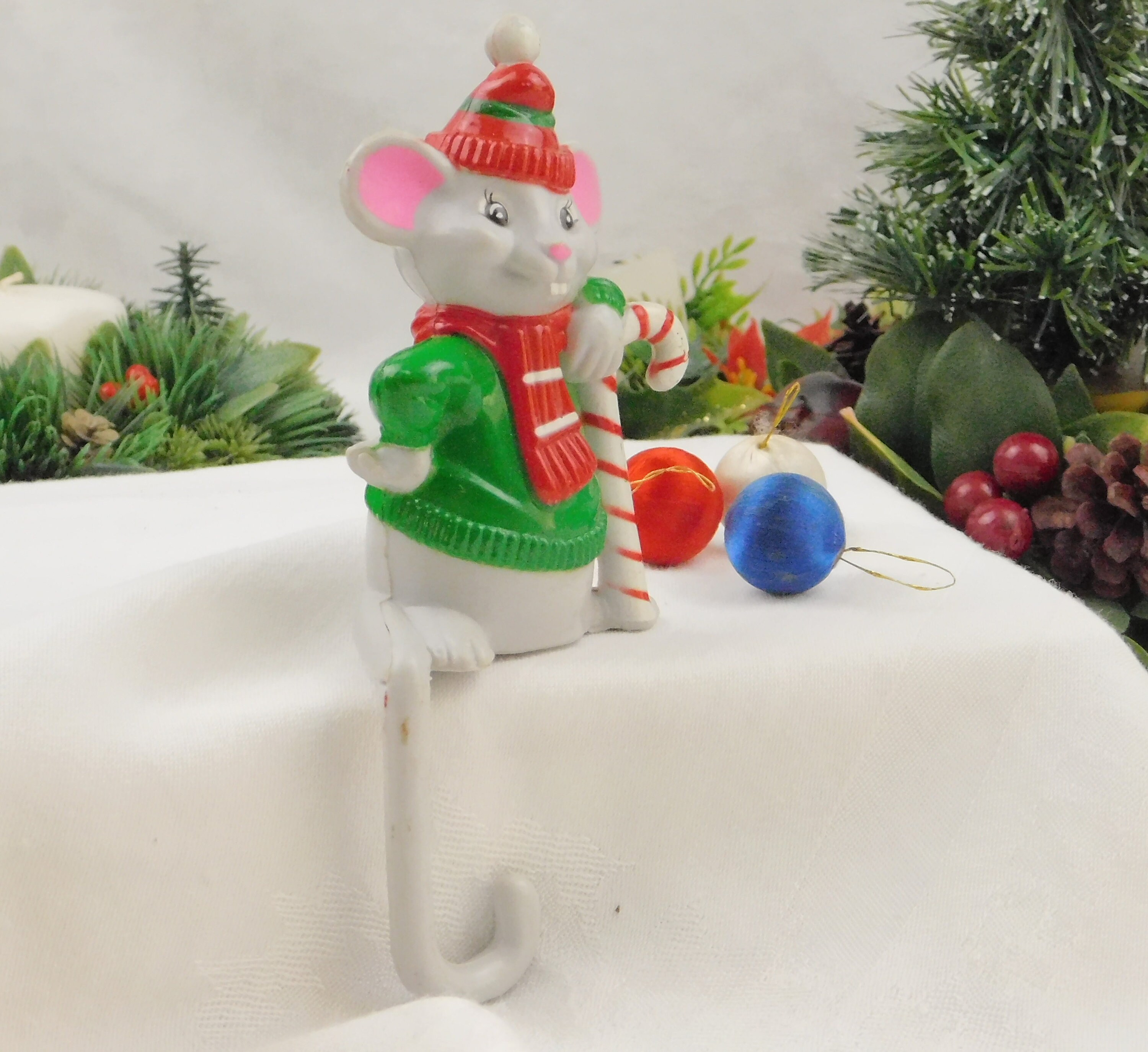 Christmas mouse stocking holder Clearance