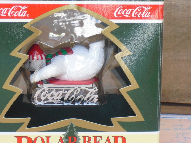 Vintage Coca Cola Polar Bear Collection Christmas Ornaments Etsy