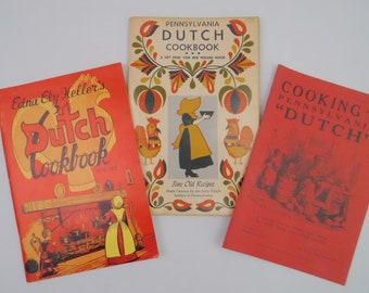 Choice Pennsylvania Dutch Cookbook. Vintage Edna Eby Heller, A. Monroe Aurand Jr., and Early Dutch Settlers. Unique recipes, cuisine, chef