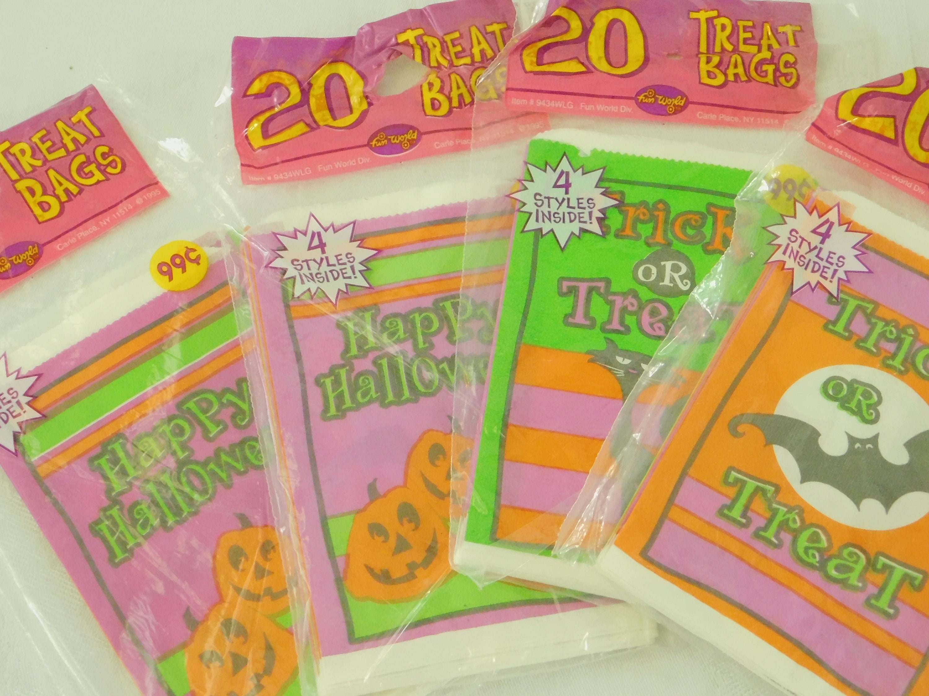20 Vintage Halloween Treat Bags Trick Treat Paper Candy Bags Etsy