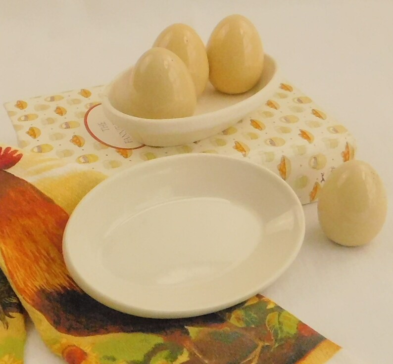 Olive dish hotel diner china Small oval roll tray 2 Buffalo China platter restaurant ware Soap Dish Single serving stone butter plate