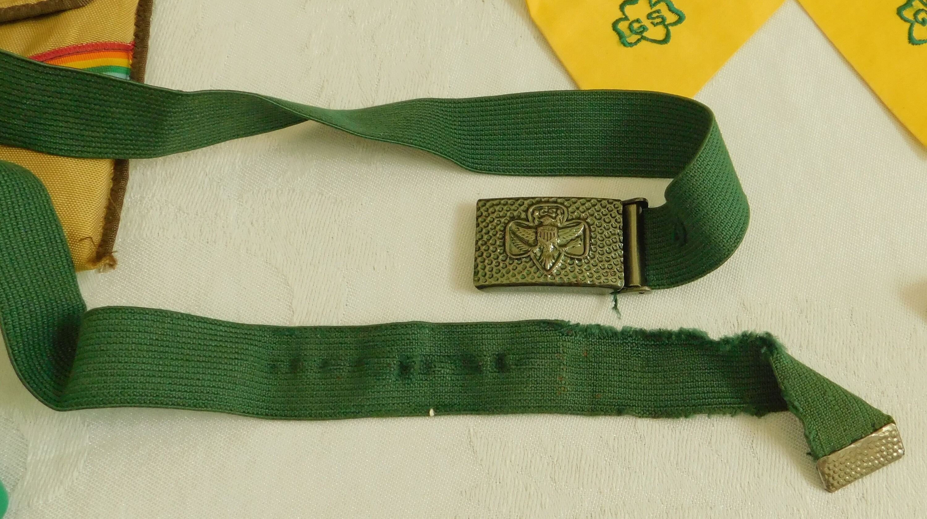 Vintage Girl Scout Belt Wallet and Elastic Belt with Trefoil Etsy