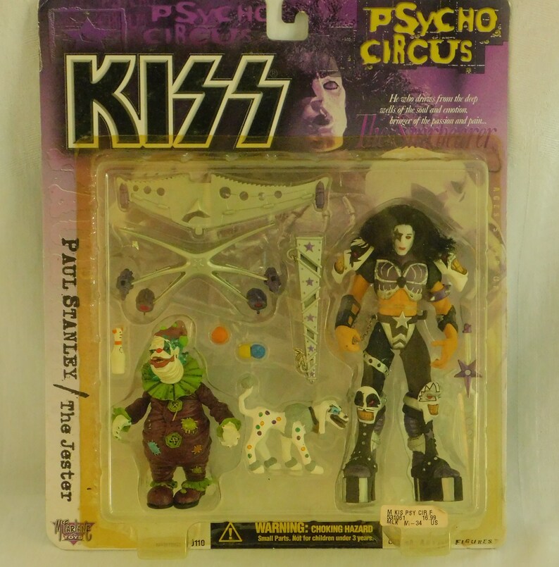 4 Vintage KISS Action Figures Psycho Circus McFarlane Sealed Etsy