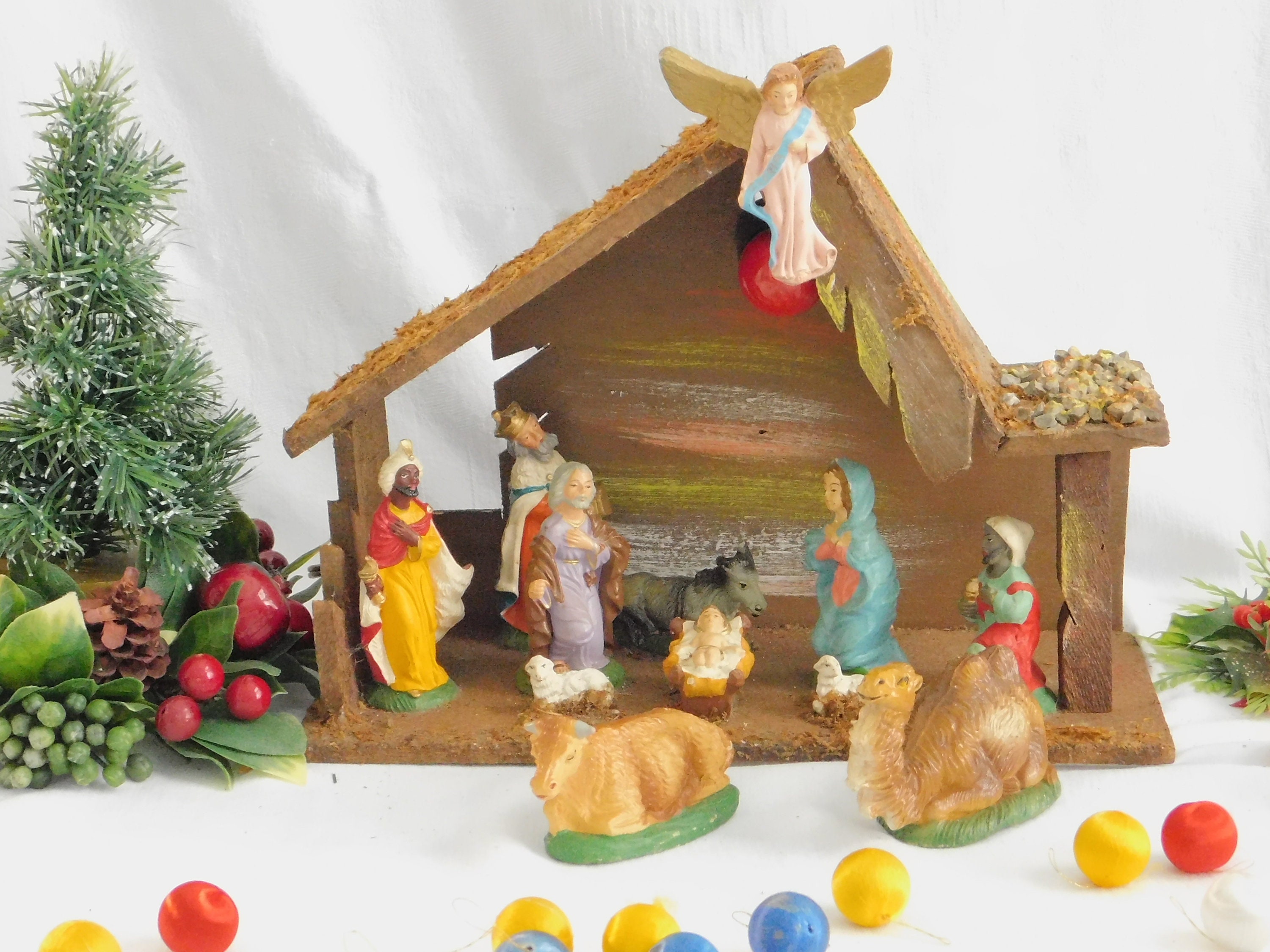 ポーセリン製クリスマスナティビティセット 1940s Nativity Set - Etsy