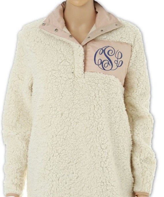 Sherpa pullover shop custom