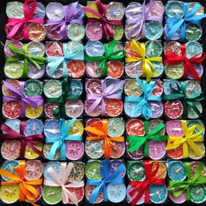 Coffret cadeau de 4 petites bougies chauffe-plat avec motif au henné | Mariage | Mehndi | Diwali | Noël