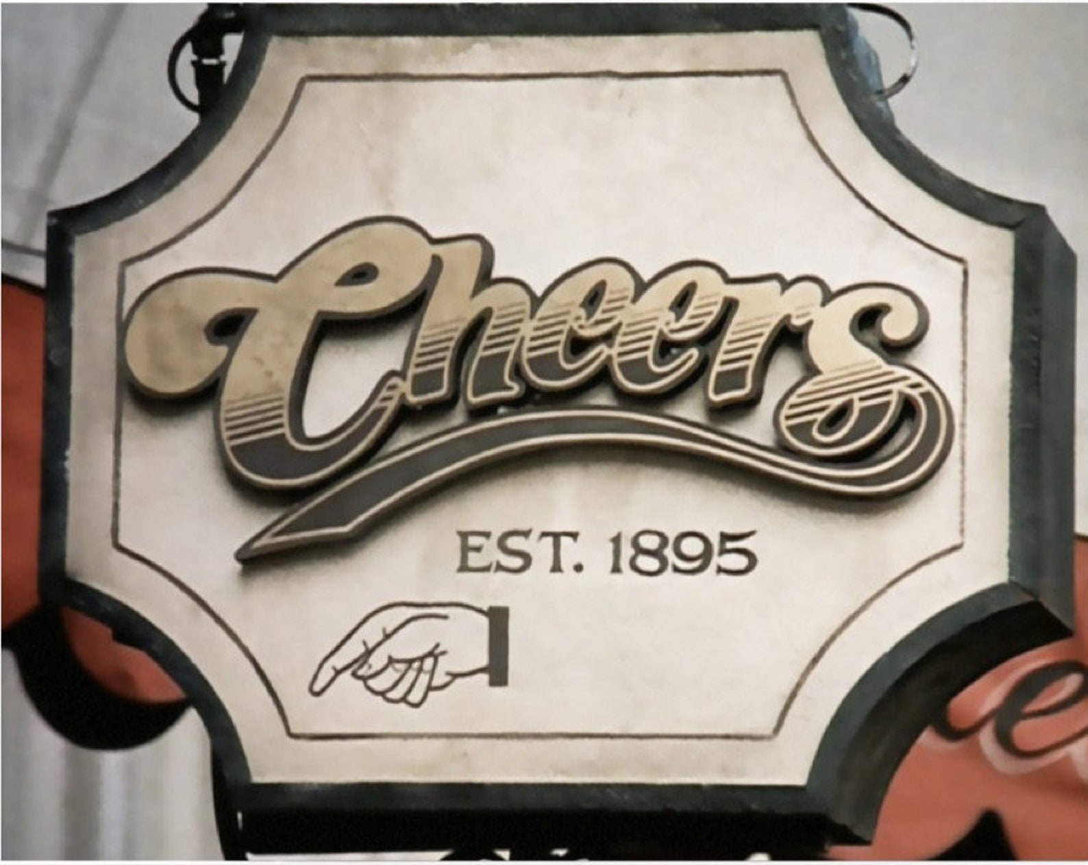 Cheers Bar Sign Wood Replica Etsy