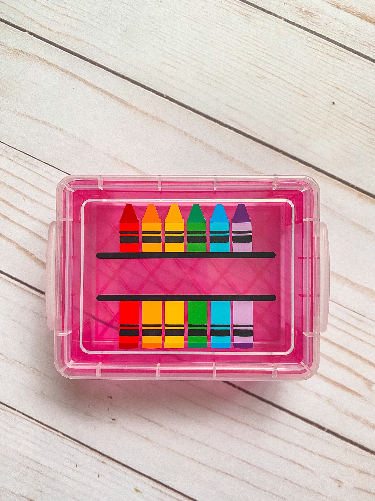 Personalized Crayon Box Crayon Box School Supplies Back Etsy