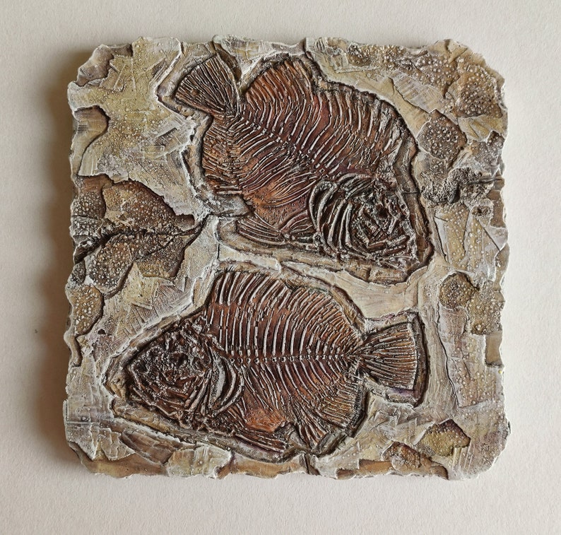 Fossil fish wall decor_3 Etsy