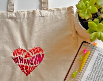 Borsa tote cristiana, borsa versetto della Bibbia, regalo delle donne cristiane, regalo cristiano, Gesù Tote Bag, Tote Bag religiosa, Faith Tote Bag, Regalo per lei