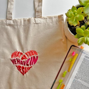 Christian tote bag, Bible verse bag, christian womens gift, christian gift, Jesus Tote Bag, Religious Tote Bag, Faith Tote Bag, Gift For Her