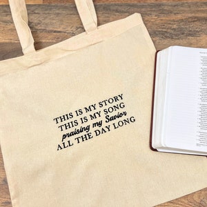 Faith Christian Tote Bag, Bible Verse Tote Bag, Christian Tote Bag, Jesus Tote Bag, Religious Tote Bag, Faith Tote Bag, Gift For Her