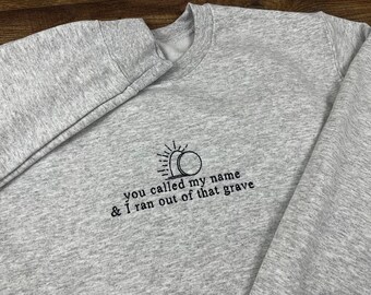 Embroidered Christian sweatshirt faith sweatshirt hymn shirt worship sweatshirt Jesus crewneck faith apparel gift for Christian faith gift