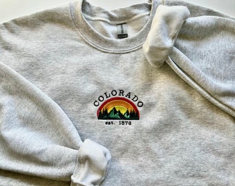 Colorado embroidered sweatshirt vintage crewneck