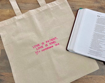 Christian tote bag, Bible verse bag, christian womens gift, christian gift, Jesus Tote Bag, Religious Tote Bag, Faith Tote Bag, Gift For Her