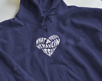 Christian hoodie, Jesus Hoodie, Christian merch, Jesus clothes, worship song embroidered sweatshirt faith based apparel aesthetic Christian