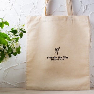 Faith Christian Tote Bag, Bible Verse Tote Bag, Christian Tote Bag, Jesus Tote Bag, Religious Tote Bag, Faith Tote Bag, Gift For Her