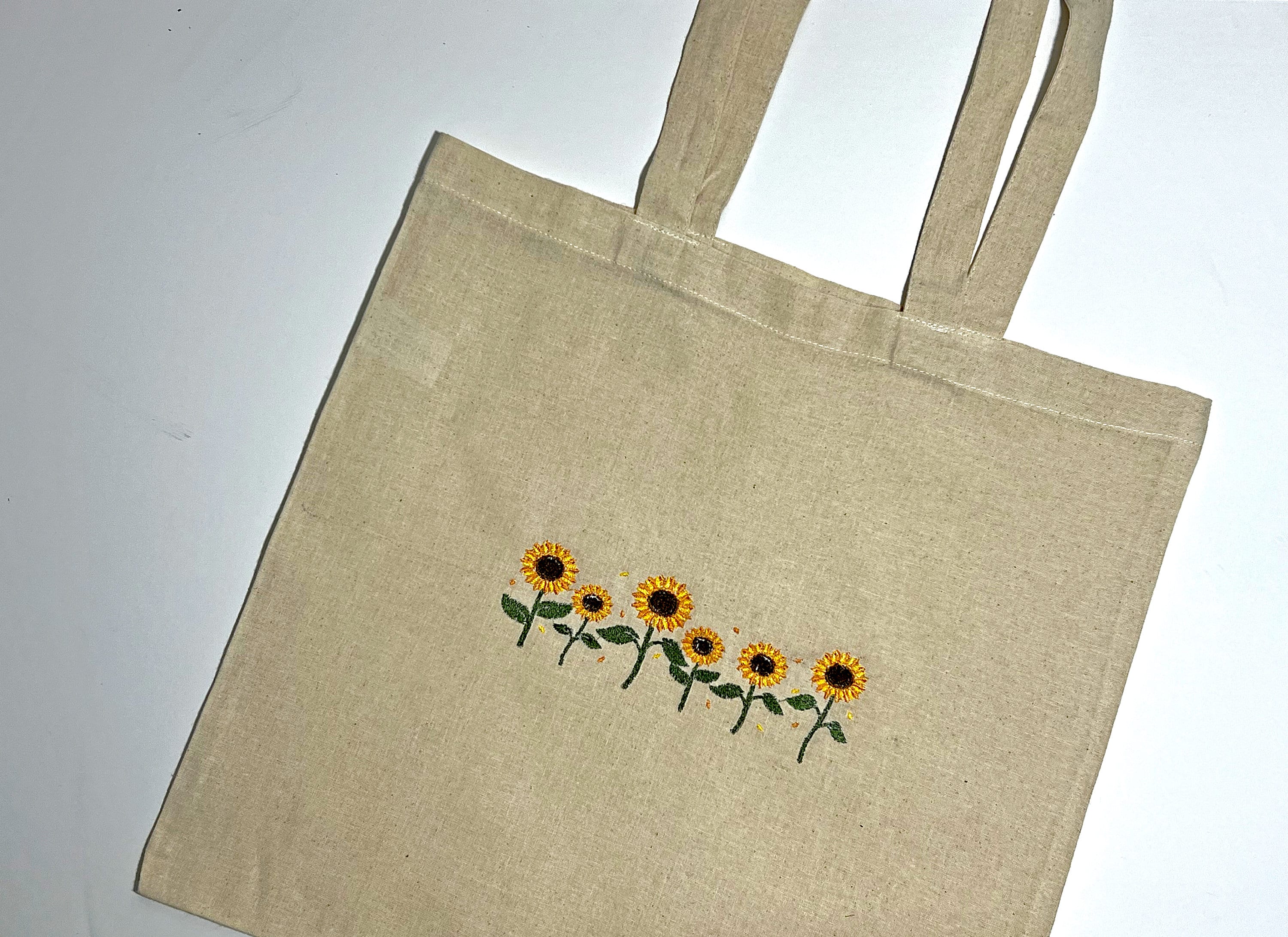 Sunflower Cartoon Pattern Print Leather Tote Bag main image 1