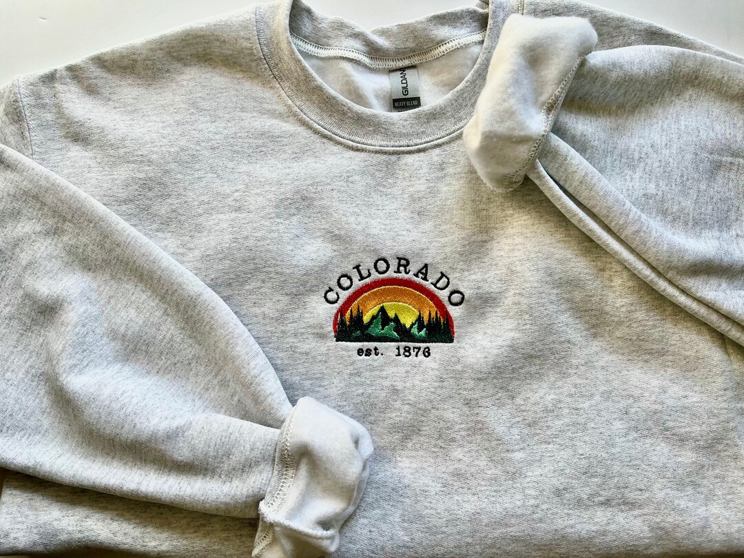 Colorado Embroidered Sweatshirt Vintage Crewneck - Etsy