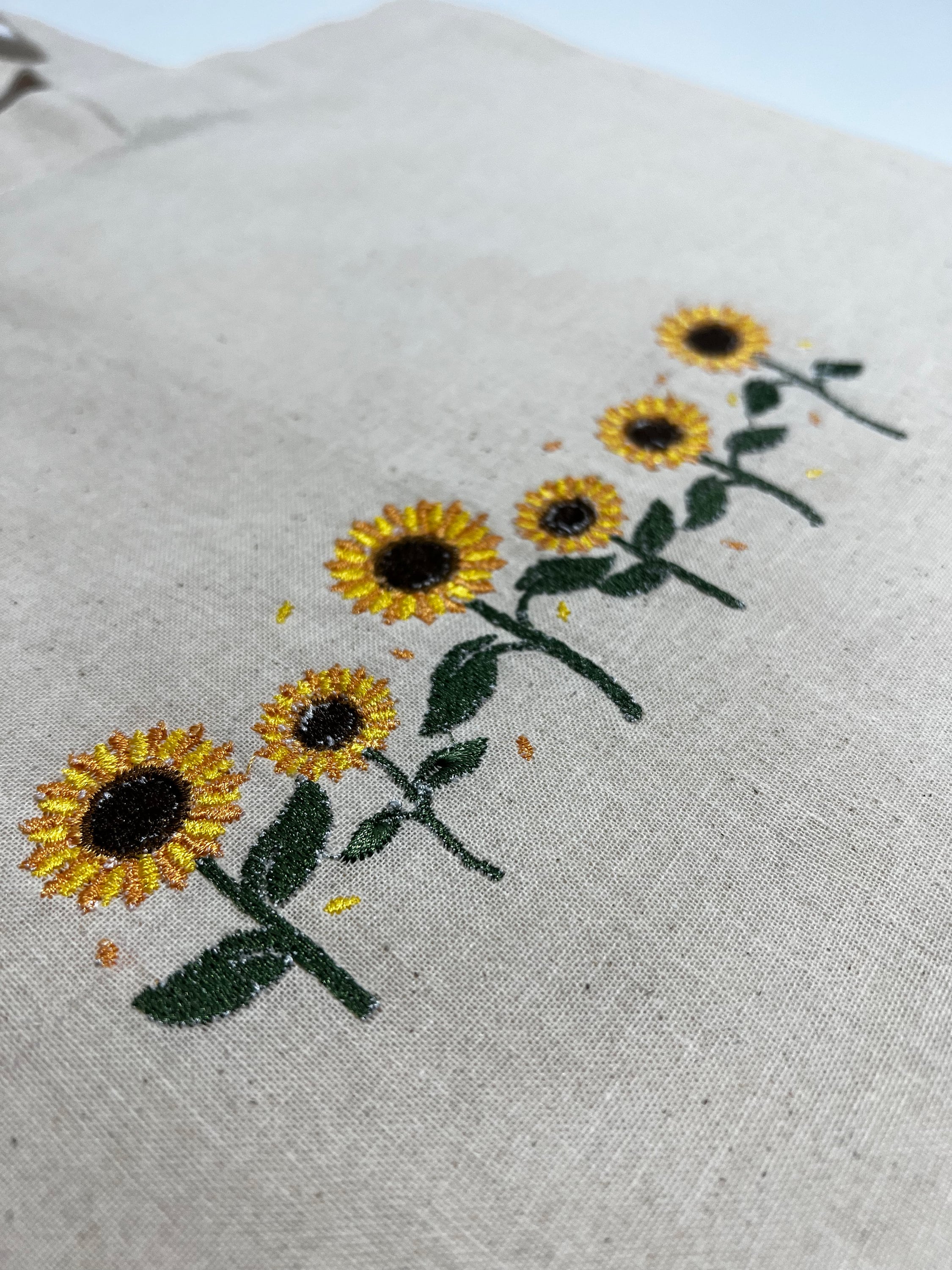 Sunflower Cartoon Pattern Print Leather Tote Bag