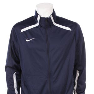 Vintage Nike Windbreaker Jacket Navy Blue/white Size L - Etsy