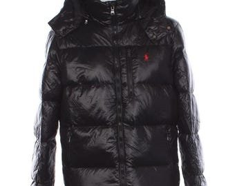 Polo Ralph Lauren RL250 Down Puffer Jacket Navy /black Size XL