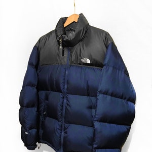 North face cheap nuptse dark blue