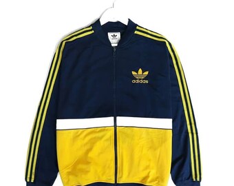 adidas jacke rot gelb grün streifen