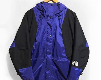 The North Face Gore-tex Jacket, Aztec Blue/Black Shell, Size M