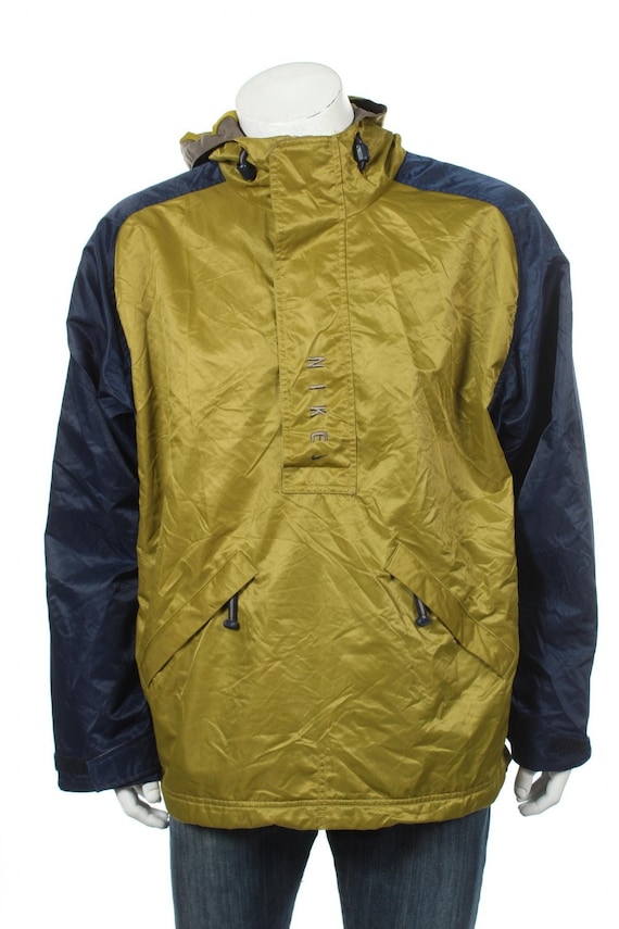 gold and black nike windbreaker