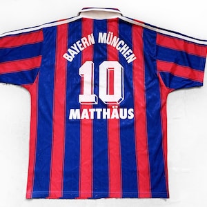 Vintage Adidas 1997-99 Bayern Munich Home Shirt Matthäus  #10 Size M