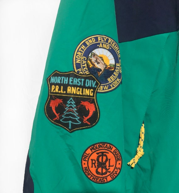 Polo Ralph Lauren Sportsman Patch Hooded Jacket Cruise Navy & - Etsy