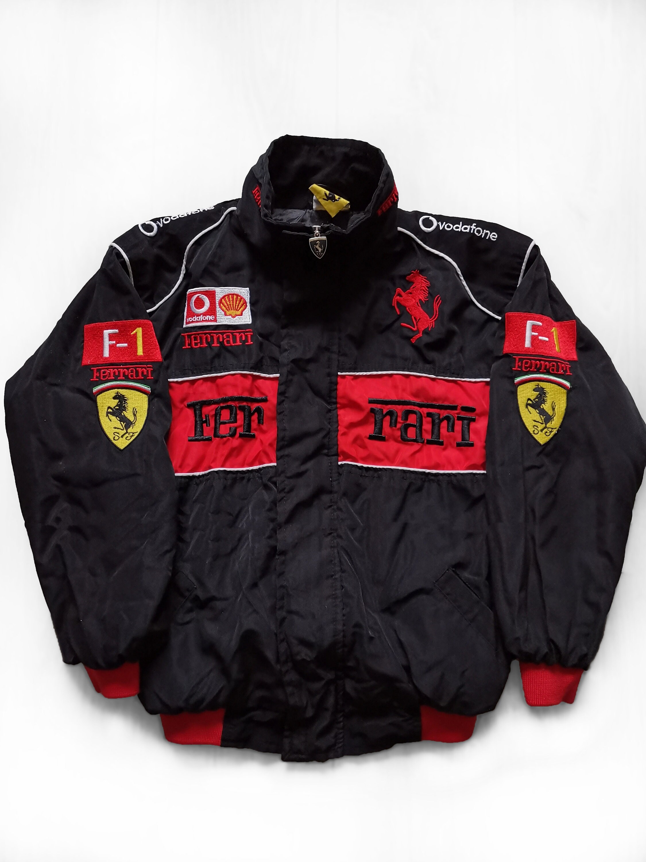 Vintage Ferrari F1 Bridgestone OMP Racing Jacket Red /black Vintage Ferrari F1 Bridgestone OMP Racing Jacket Red /black