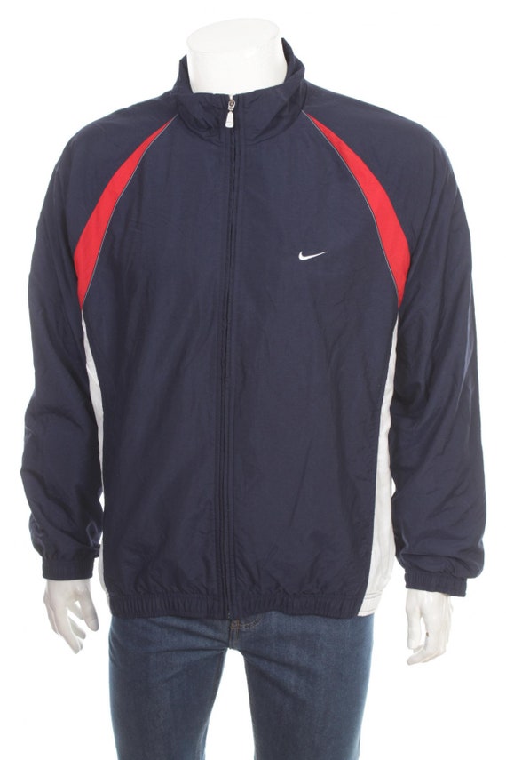 nike nylon colour block full zip jacket