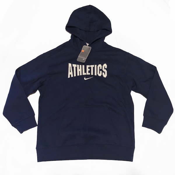 Vintage Nike SPELL OUT pequeña sudadera con capucha Swoosh tamaño L mujeres nuevas etiquetas WIth