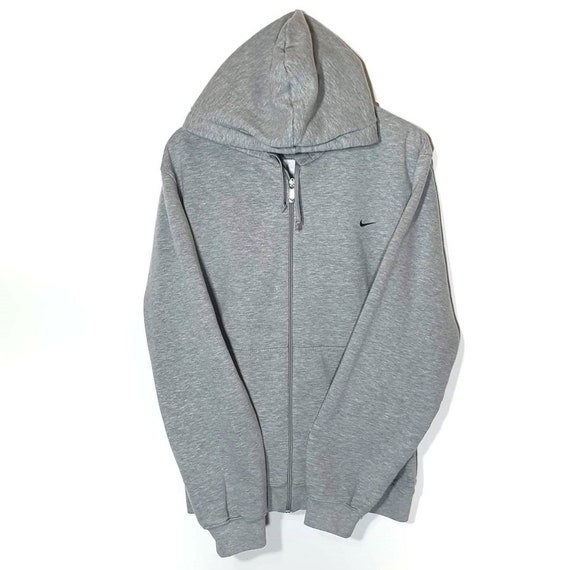 Vintage 90s Nike Small Swoosh Sweatshirt Hoodie Gr