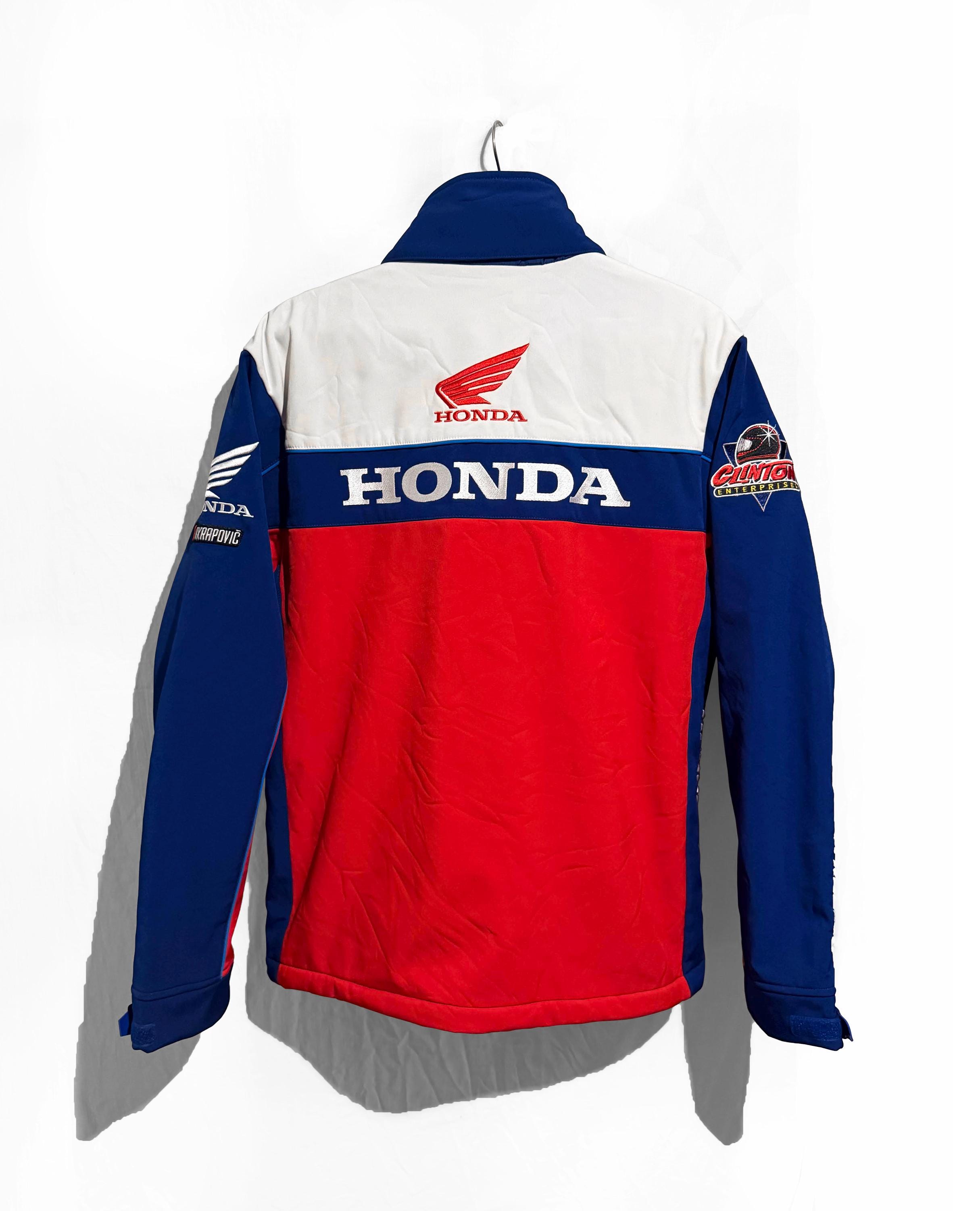 Honda Racing Jacket Size M Blue/red /white Softshell Official