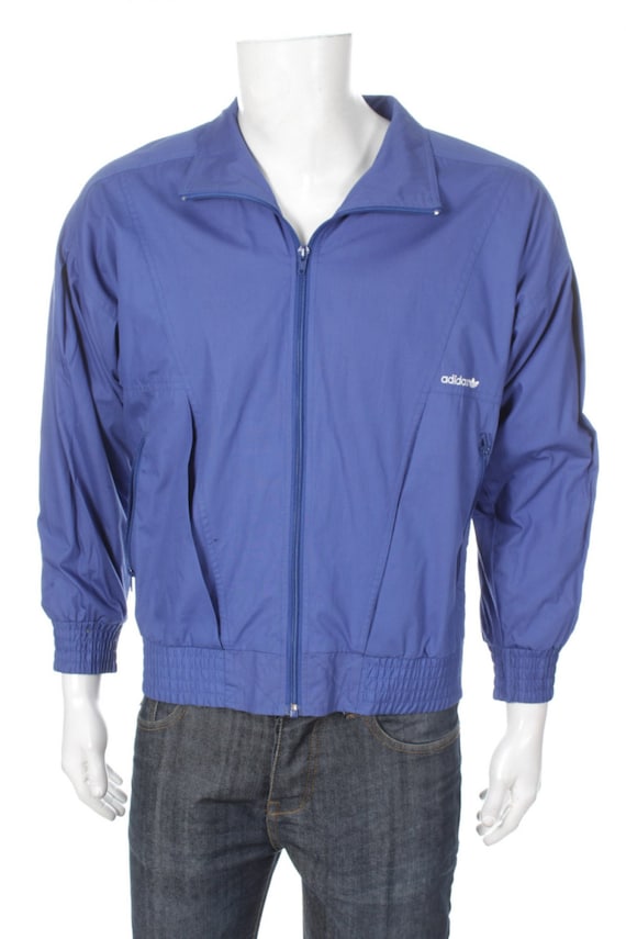 adidas blue trefoil jacket