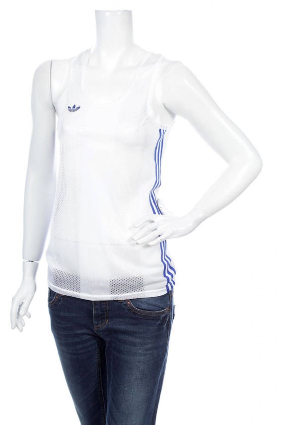 adidas trefoil mesh tank top