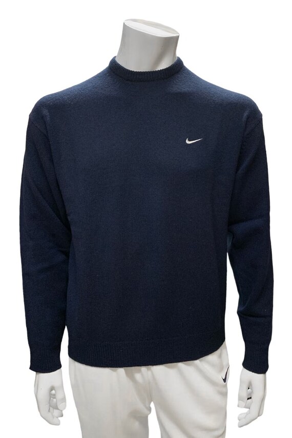 Nike Golf Logo Sweatshirt, Trainer, Men's M Size cotton black type Vintage Second Hand