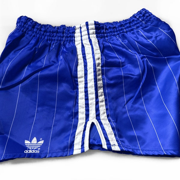 Adidas Santiago Sprinter Short vintage des années 80 Shiny Glanz Satin Nylon Silky Retro D6 MEDIUM WEST GERMANY