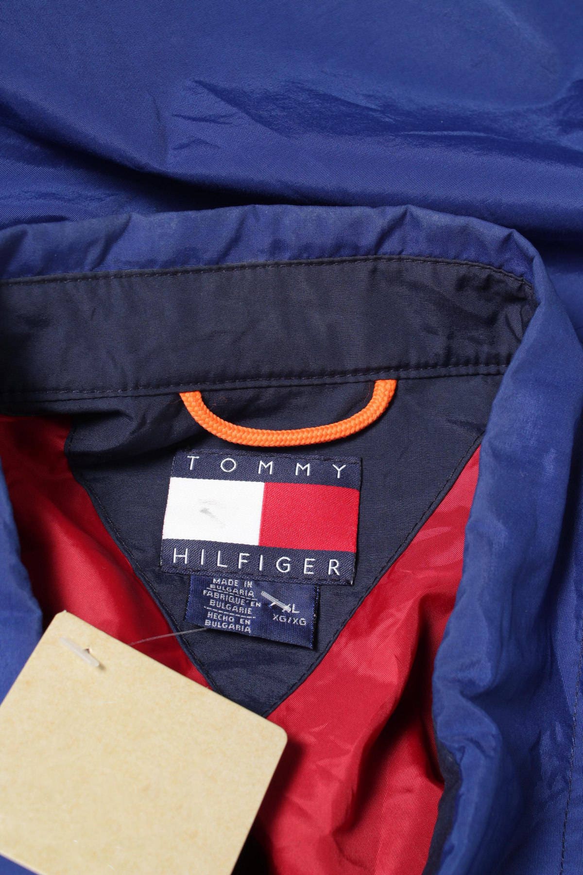 TOMMY HILFIGER Windbreaker Jacket Blue Size XL - Etsy