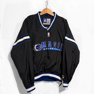 Vintage Orlando Magic Basketball Starter Pullover Windbreaker Jacket L NBA