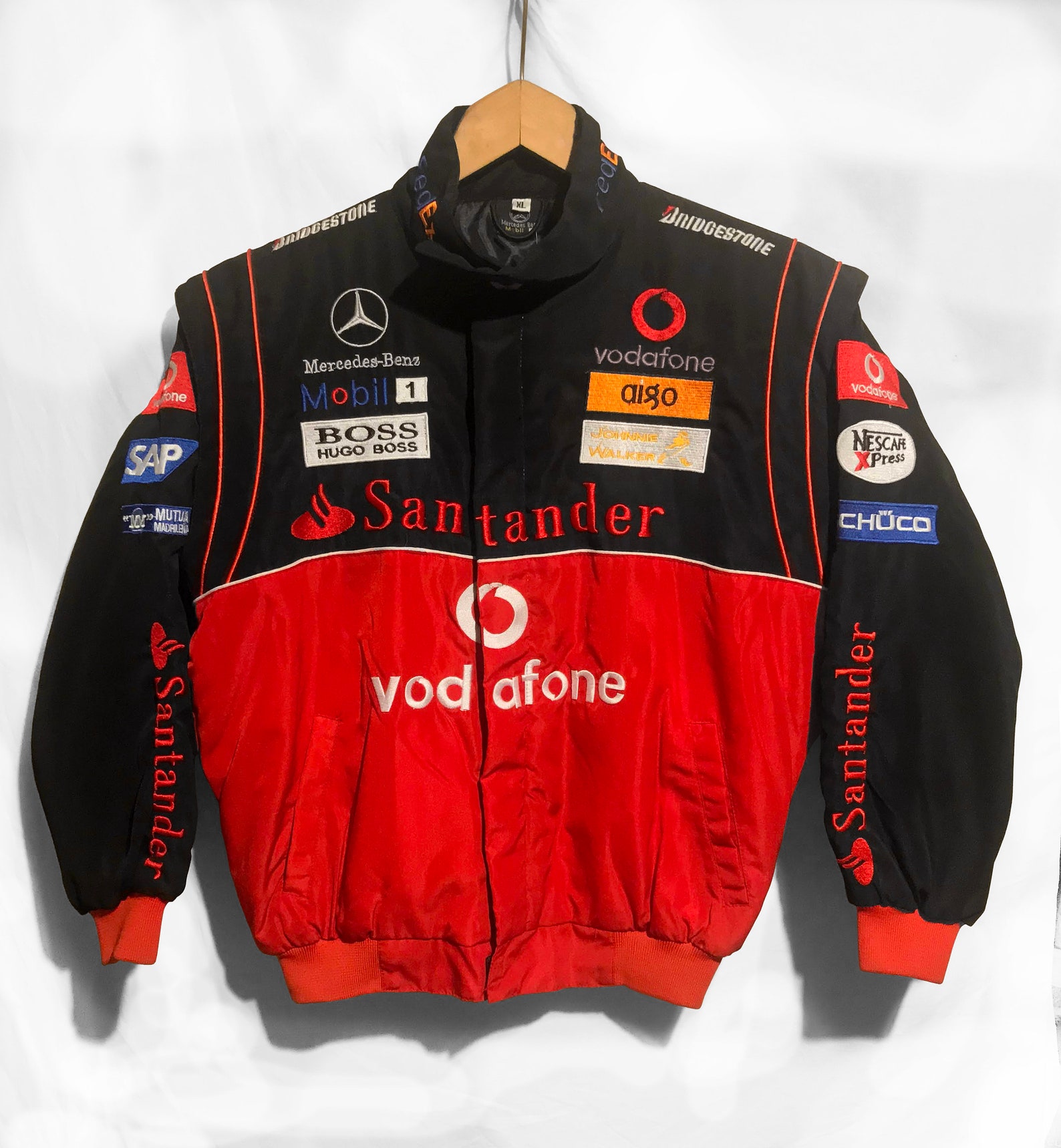 Mercedes Benz Mclaren Vodafone Santander Racing Jacket Mobil 1 XS ...