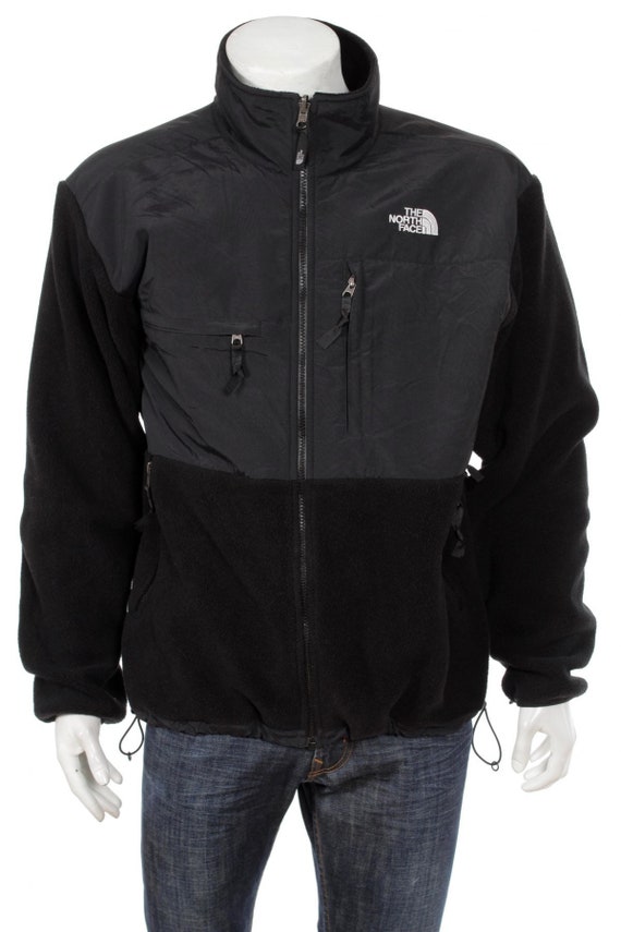 north face denali jacket black