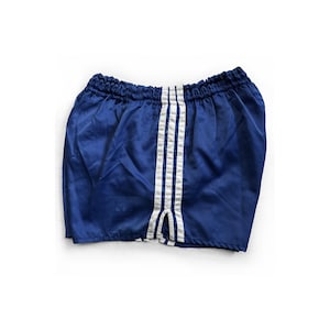 Adidas Sprinter Shorts vintage des années 80 Shiny Glanz Satin Nylon Silky Retro D7 L