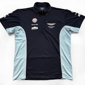 Aston Martin LE MANS PIT Crew 1/4 Zip Polo-Shirt L